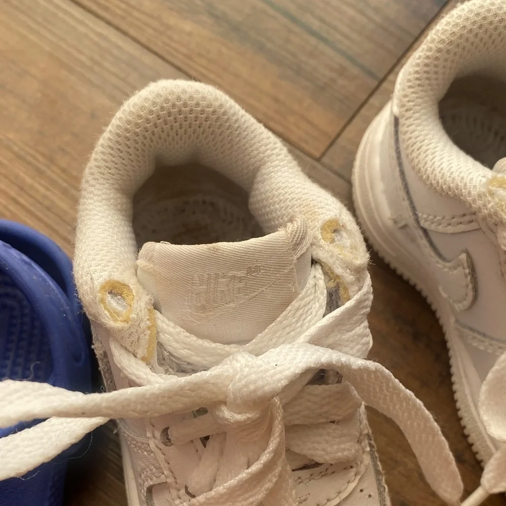 Bundle Nike and Crocs Kids' Blue Clogs and White Sneakers